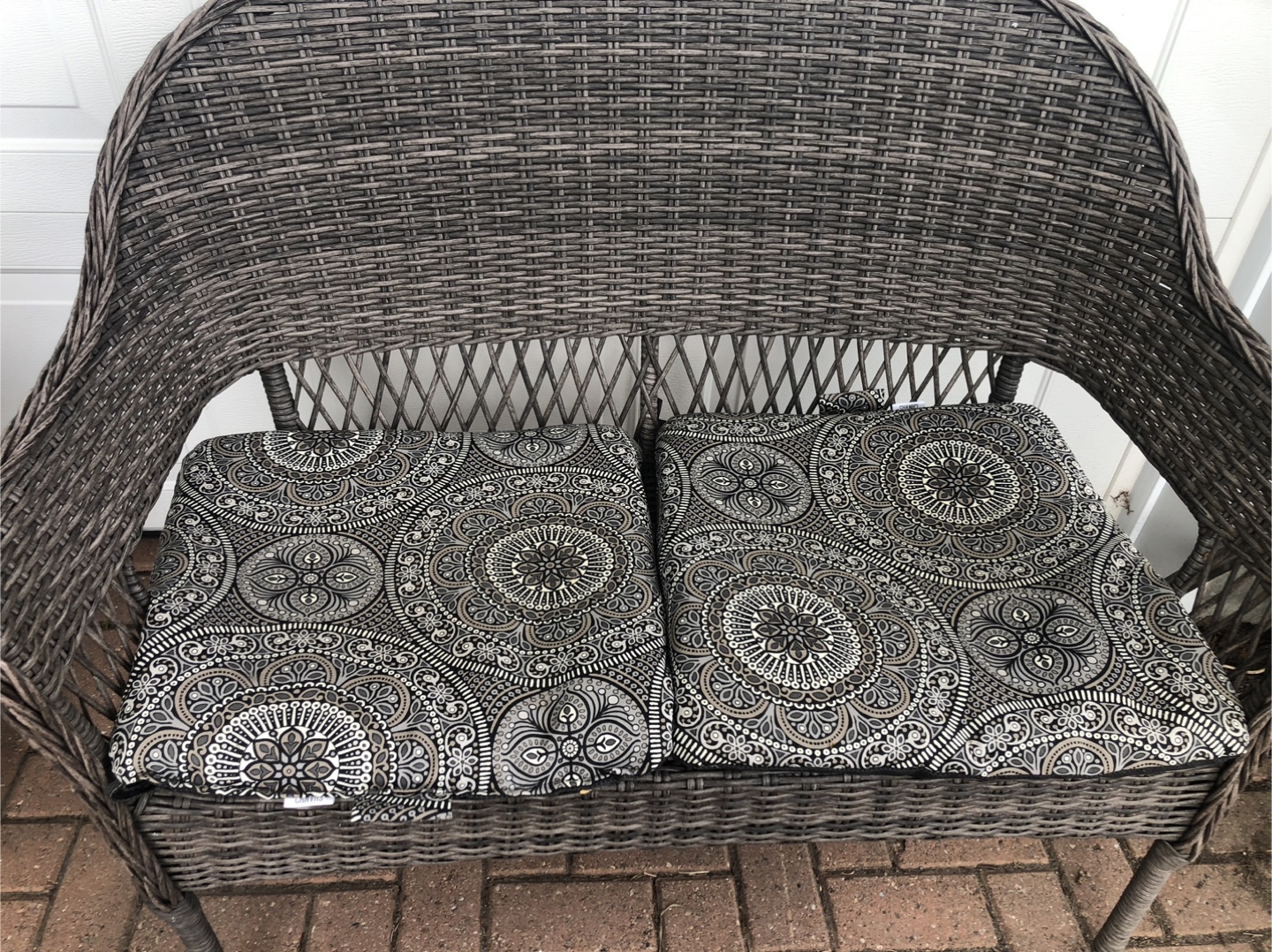 Love seat outside furniture canvas