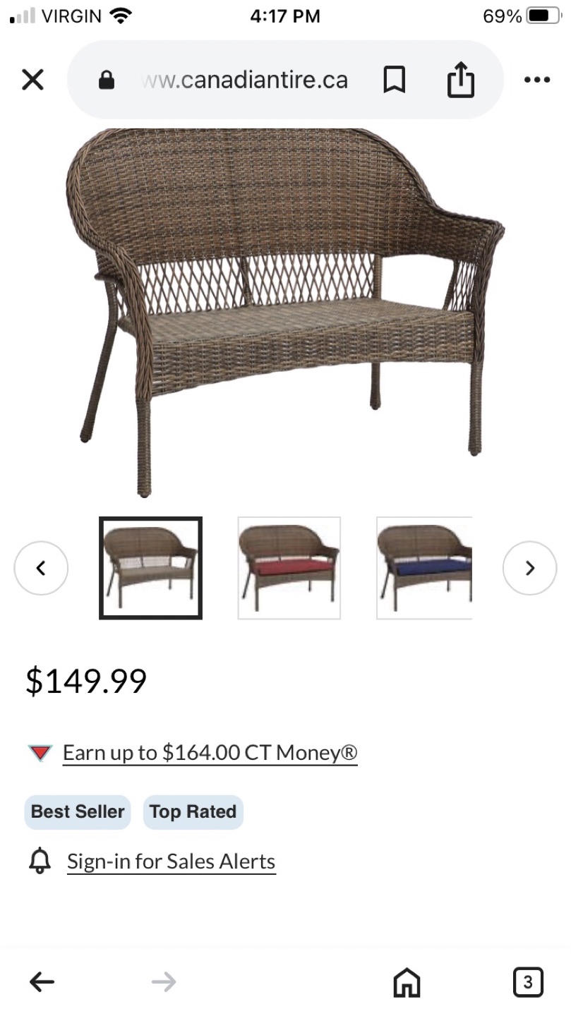 Love seat outside furniture canvas - photo 5