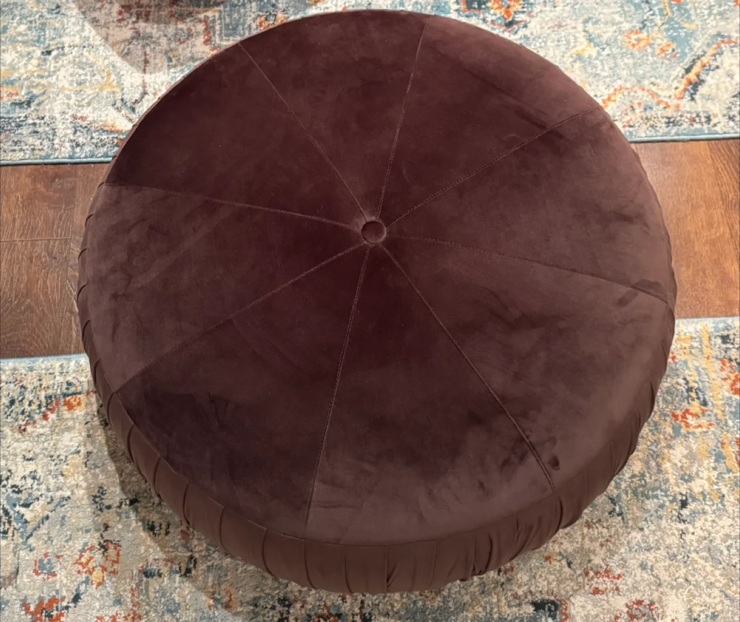 Upholstered Round Ottoman image indicator(2)