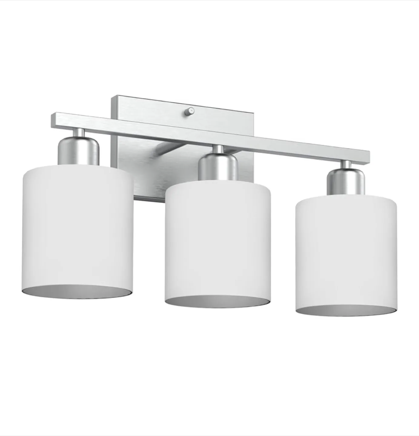 BRAND NEW  Bathroom Light Fixtures Over Mirror, Brushed Nickel image indicator(8)