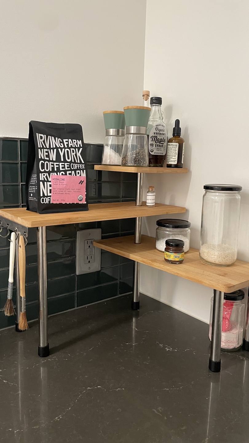 Kitchen corner shelf