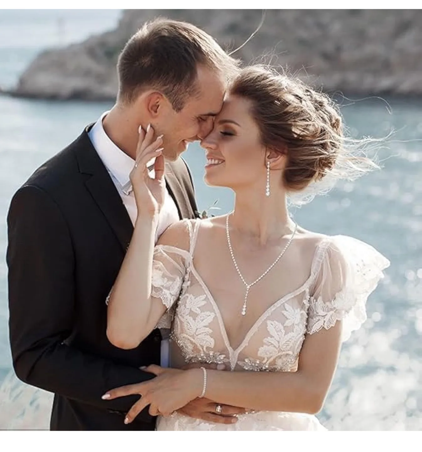 Silver Crystal Bridal/Prom Jewelry Set image indicator(3)