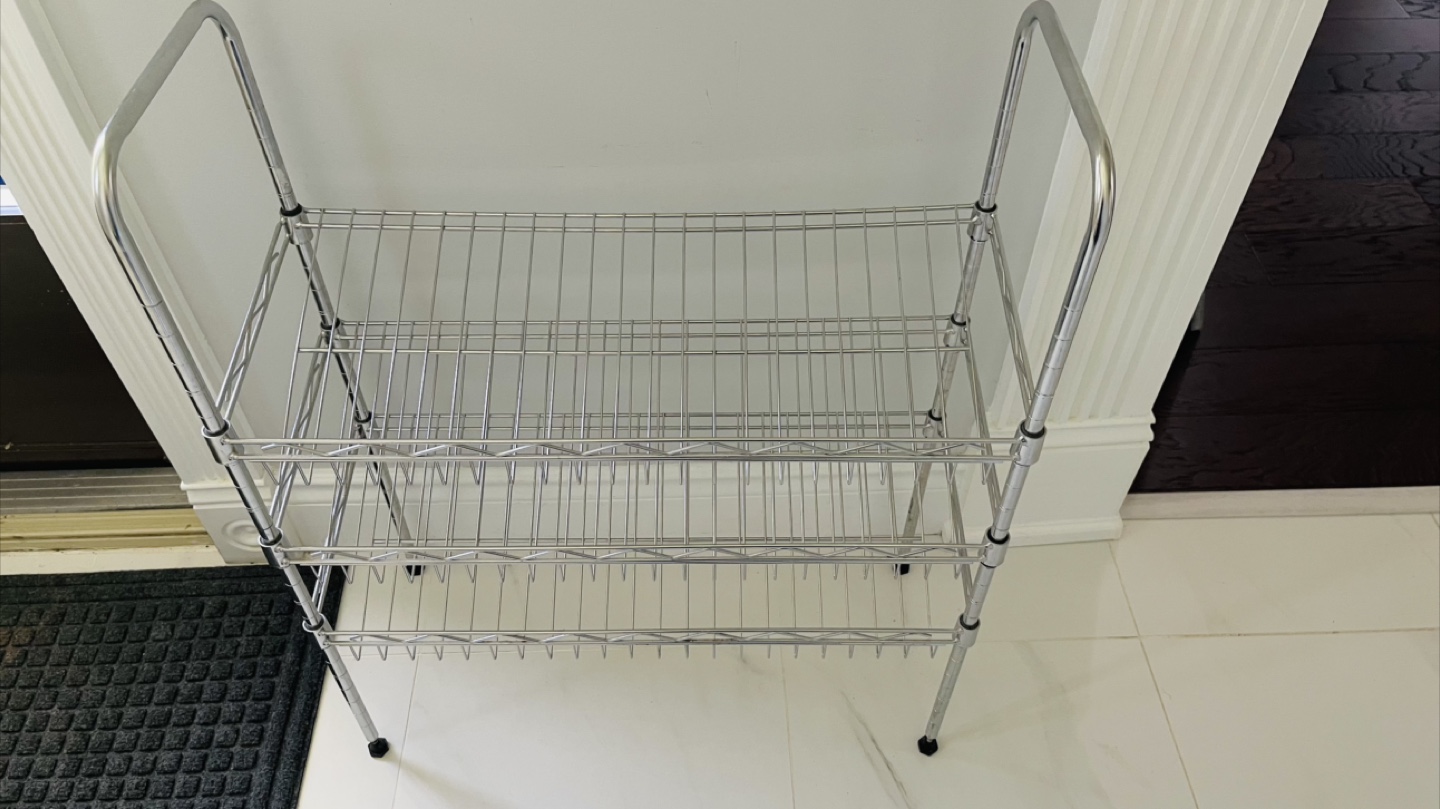 Chrome Shelving shoe rack