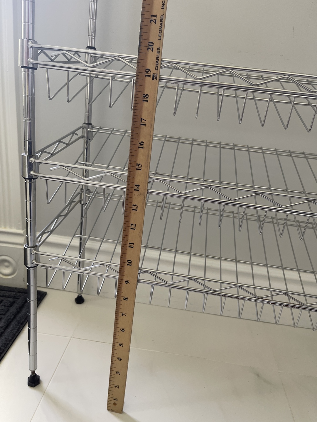 Chrome Shelving shoe rack - photo 3