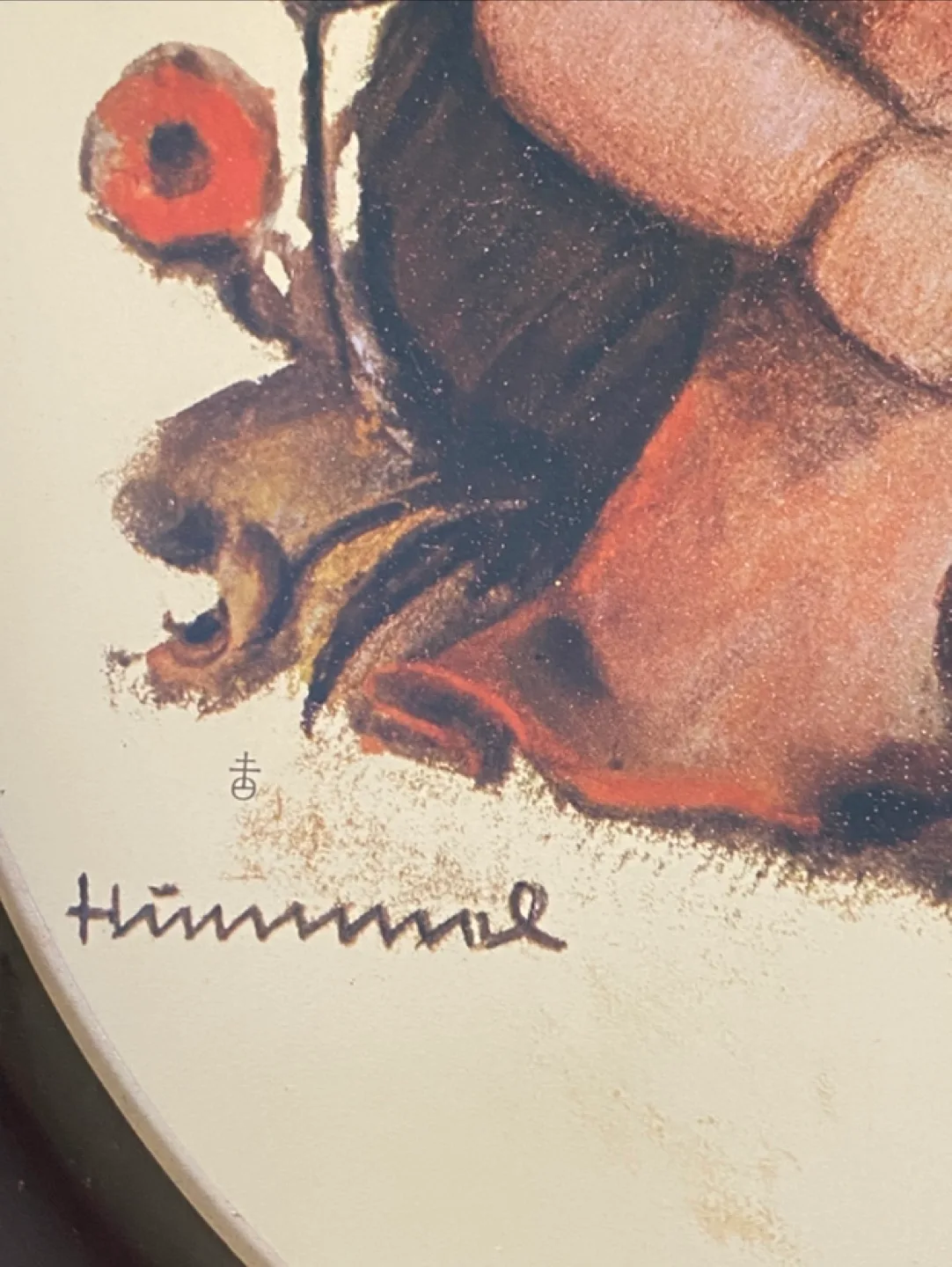 Vintage 1980’s HUMMEL “Chick Girl" Large Tin Tray! image indicator(3)