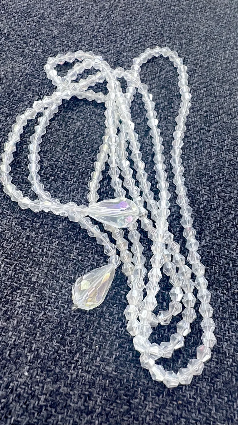 Chrystal beads lariat necklace (40 inches long) image indicator(5)