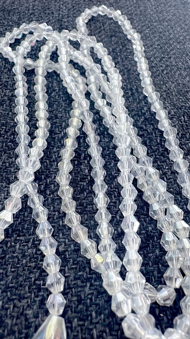 Chrystal beads lariat necklace (40 inches long) image indicator(3)