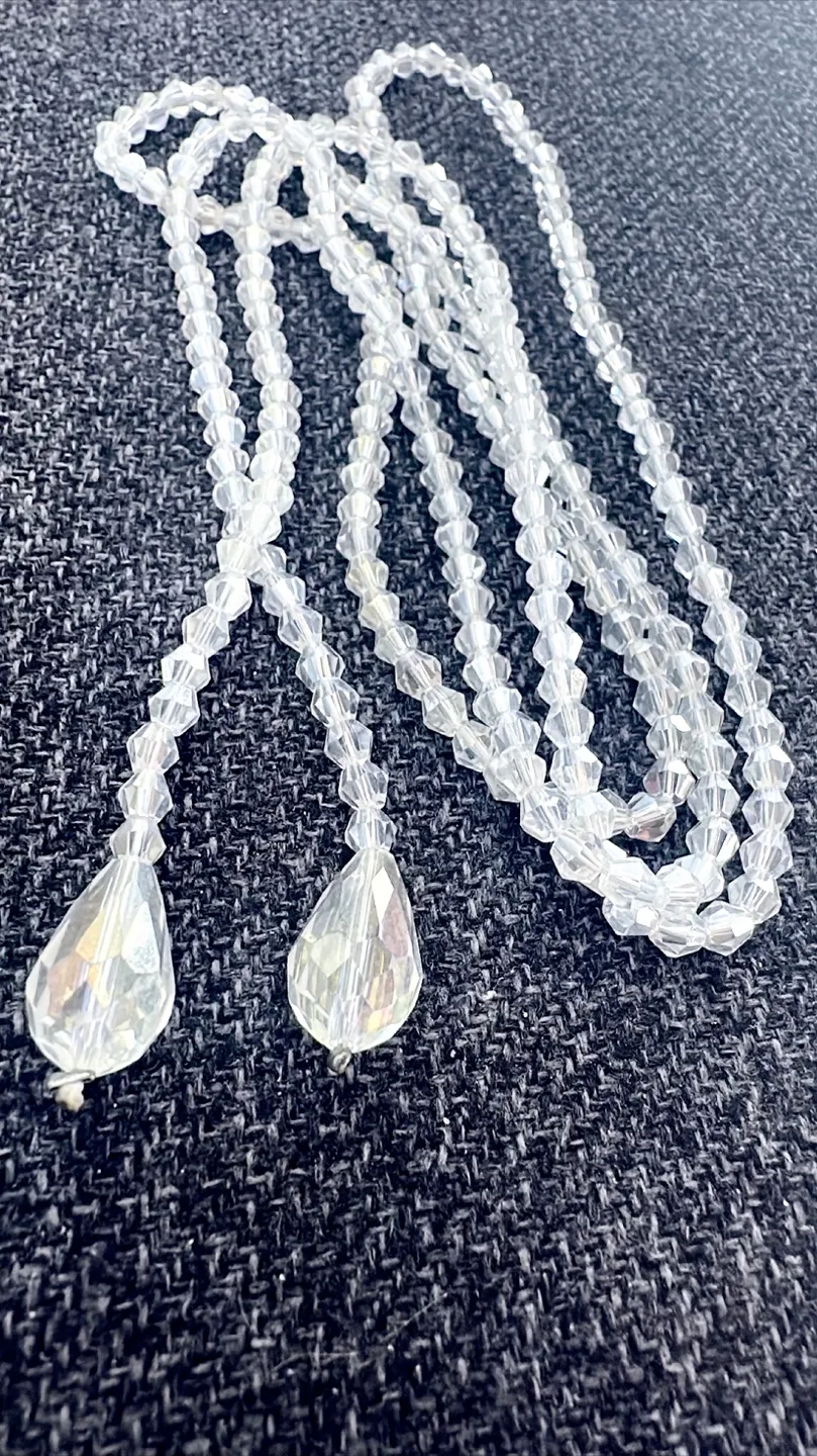 Chrystal beads lariat necklace (40 inches long) image indicator(2)