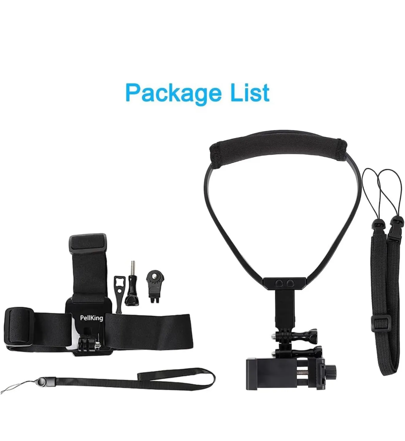 POV/Vlog Smartphone Head Strap Mount &Selfie Neck Holder image indicator(6)