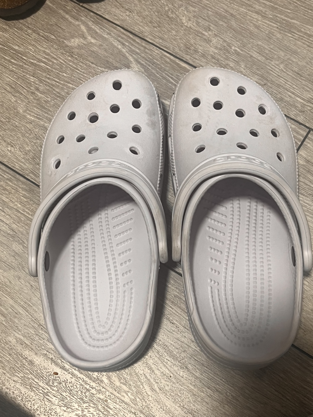 White Crocs, Size 7