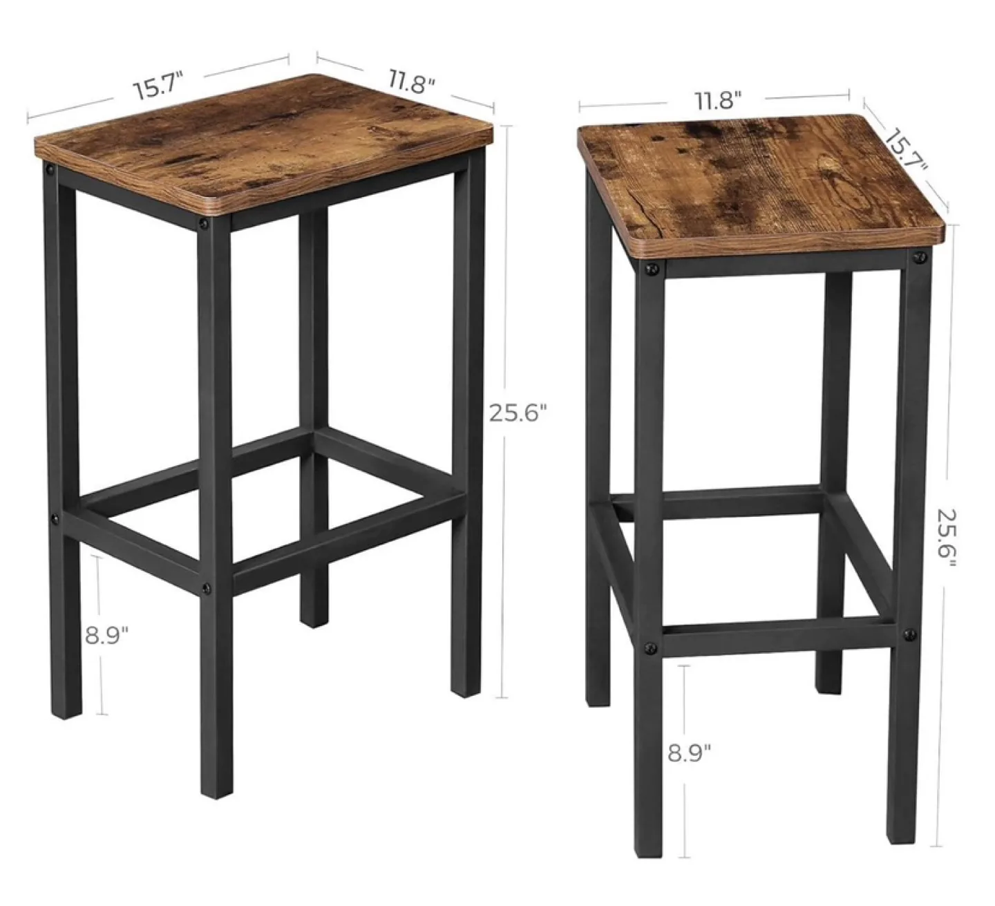 VASAGLE Bar Stool Set of 2 unboxed thumbnail