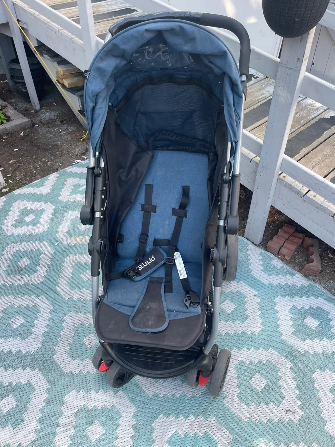 Blue and Black Stroller thumbnail