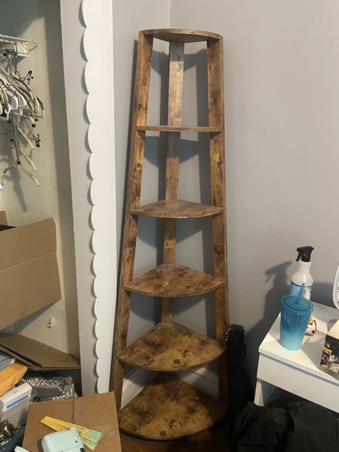 Corner 5-tier Bookshelf