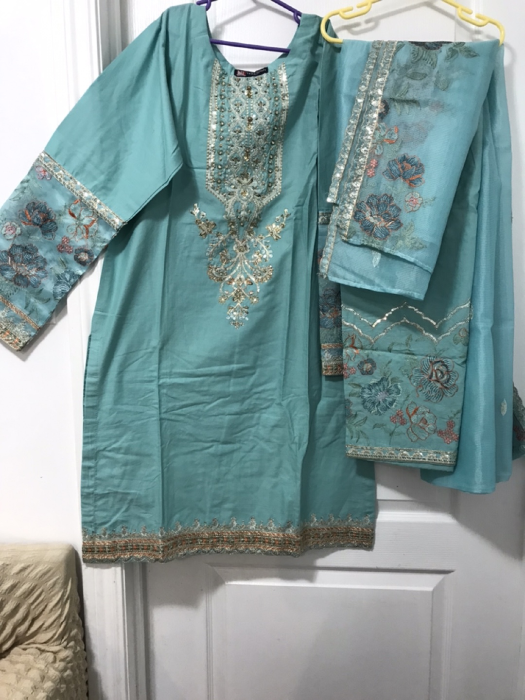 Embroidered Pakistani/Eastern Suit Set