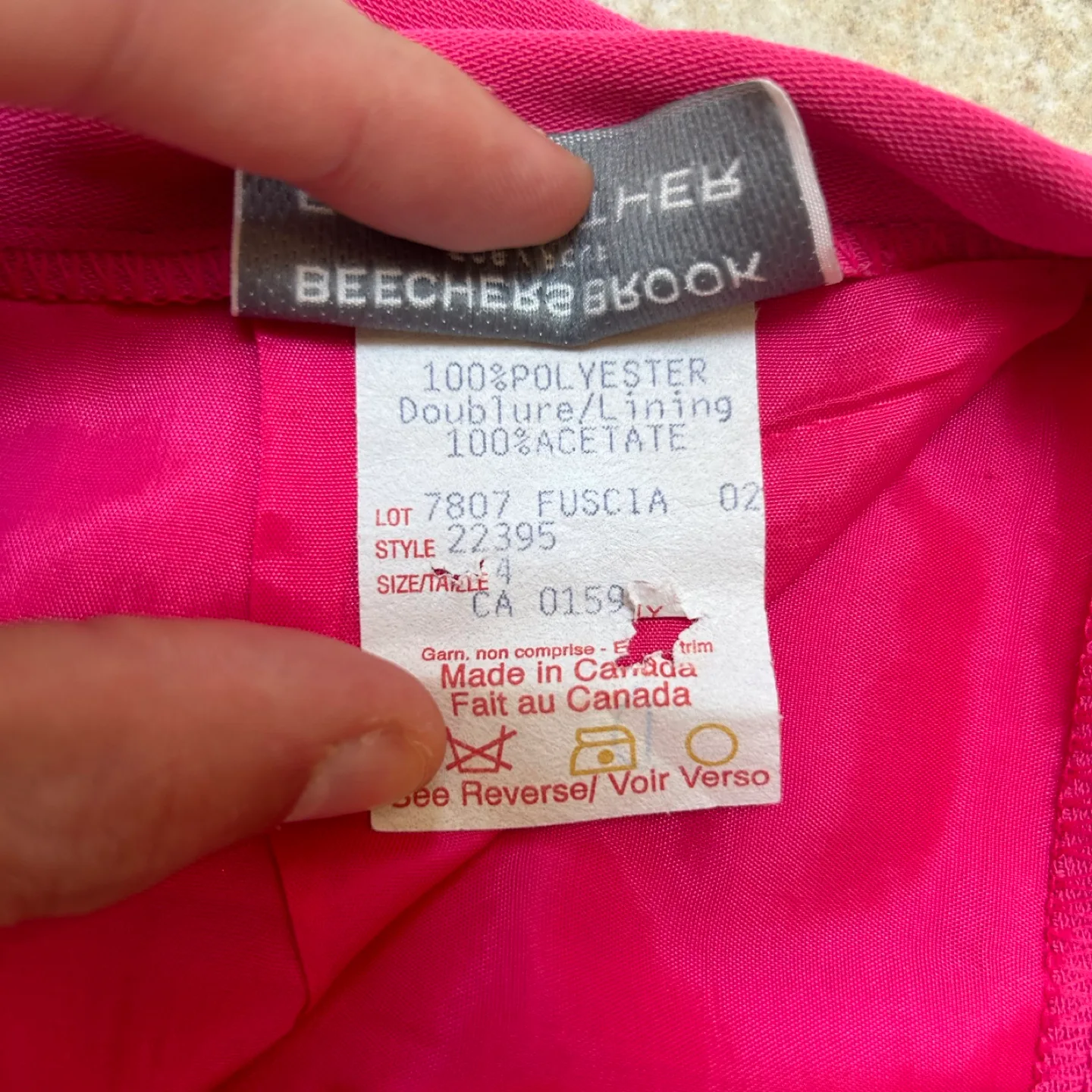 Pink Womens Knee-Length Pencil Skirt with Slit (Size US 4) image indicator(5)