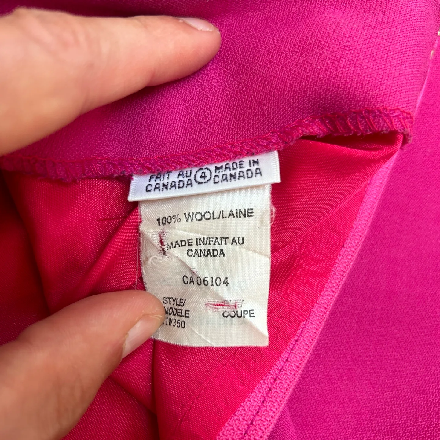 Women’s Fuschia Pink Double-Lined Knee-Length Skirt (Size US 4) image indicator(4)