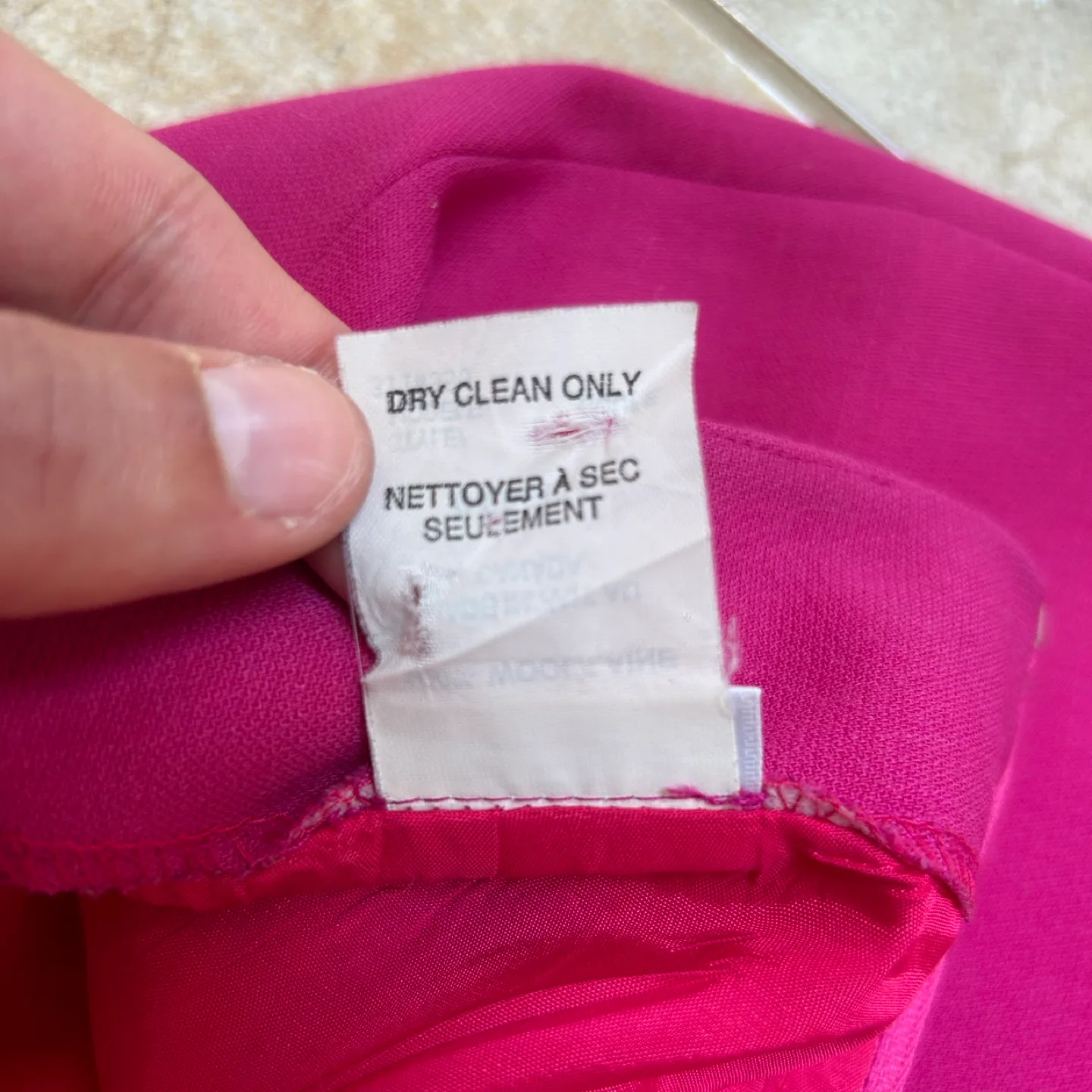 Women’s Fuschia Pink Double-Lined Knee-Length Skirt (Size US 4) image indicator(5)