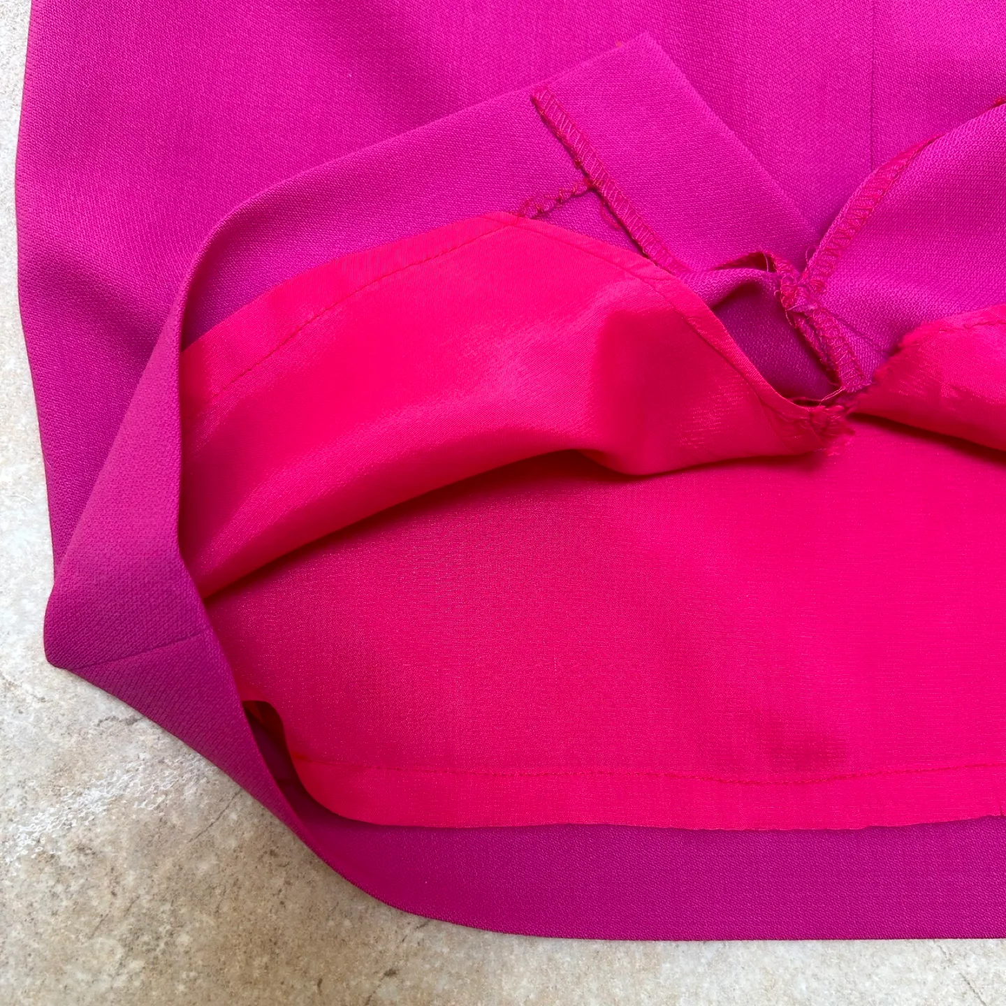 Women’s Fuschia Pink Double-Lined Knee-Length Skirt (Size US 4) image indicator(6)