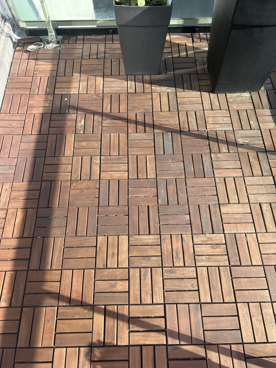 IKEA RUNNEN Outdoor Wood Tile Flooring - photo 3