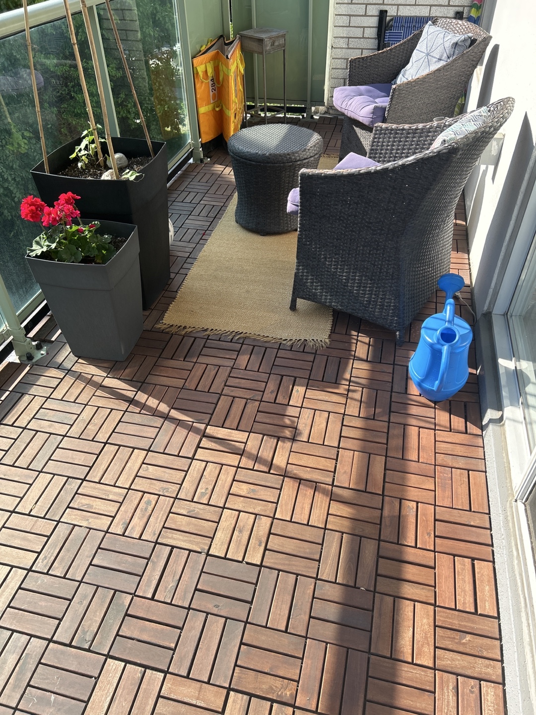 IKEA RUNNEN Outdoor Wood Tile Flooring - photo 2