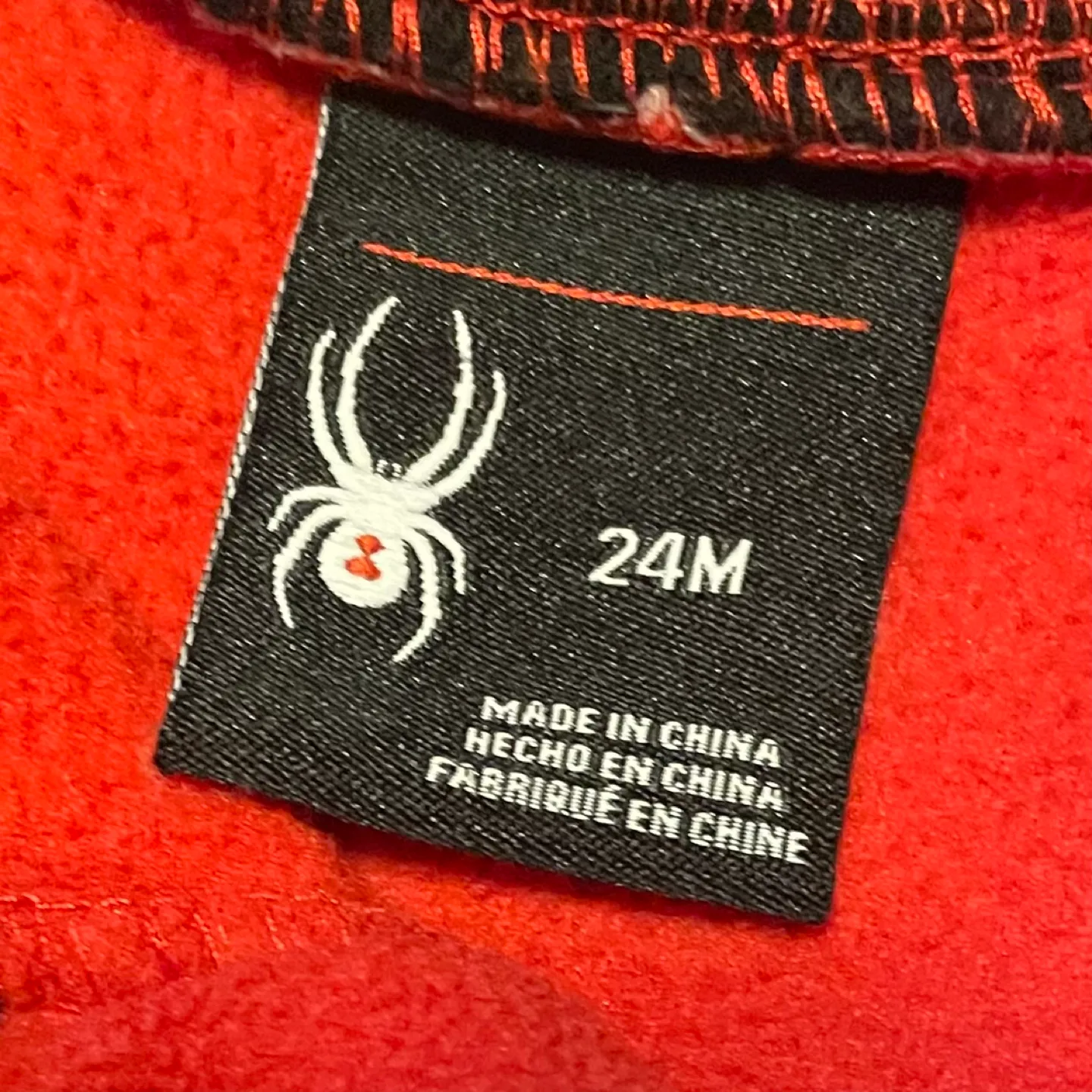 Spyder Kids Red and Black Quarter-Zip Top image indicator(4)