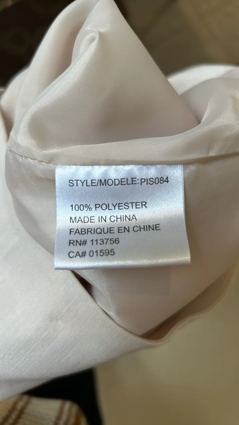 Cream Mini Pencil Skirt for Work, Size 4 image indicator(6)