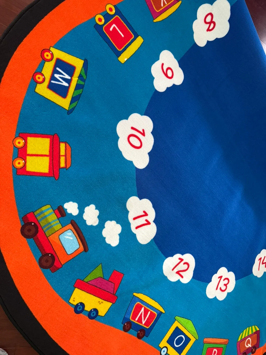 BRAND NEW ! XL Oval ABC Kids Rug 8x14 ft Playroom or Classroom image indicator(4)