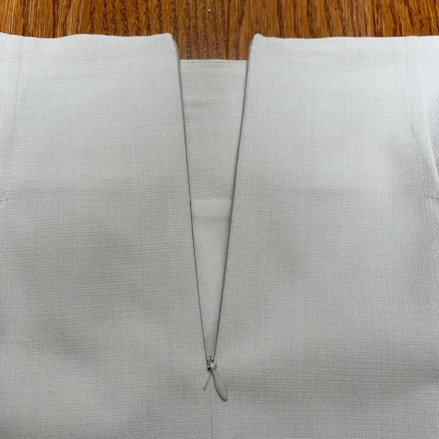 Cream Mini Pencil Skirt for Work, Size 4 image indicator(5)