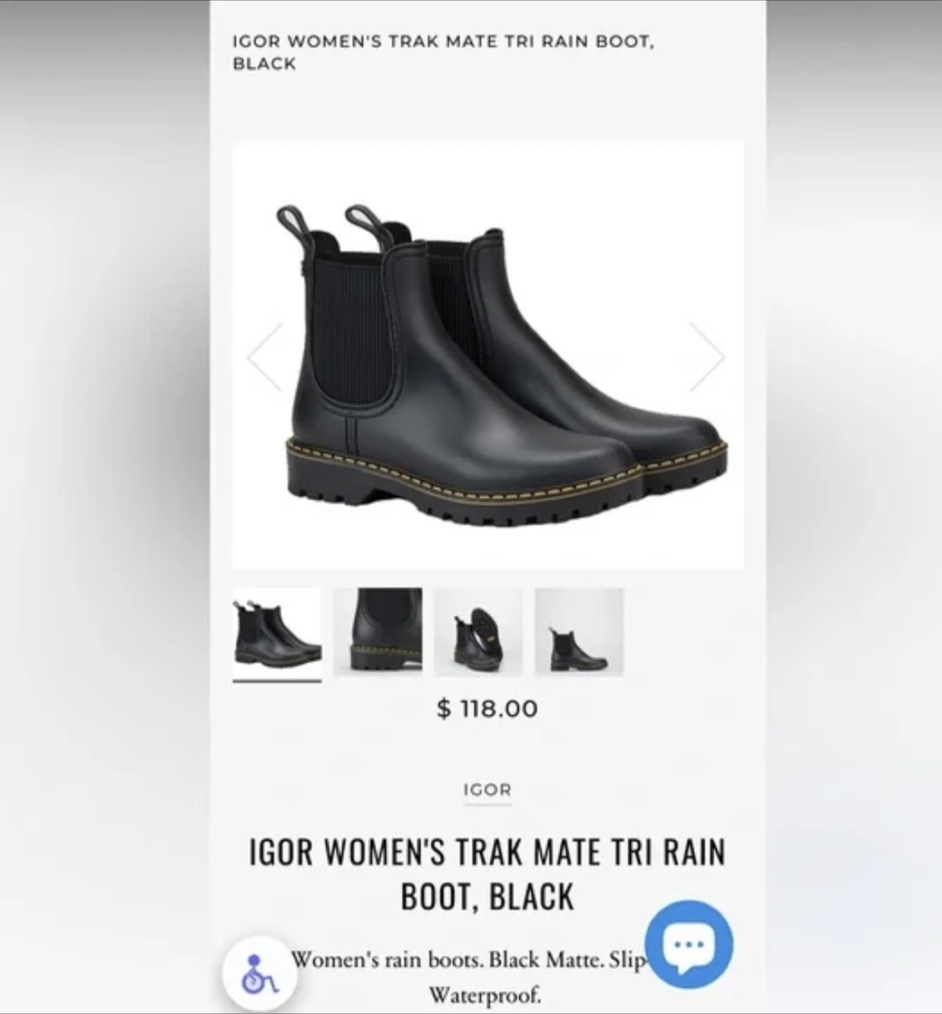 Igor Black Rain Boots - photo 3