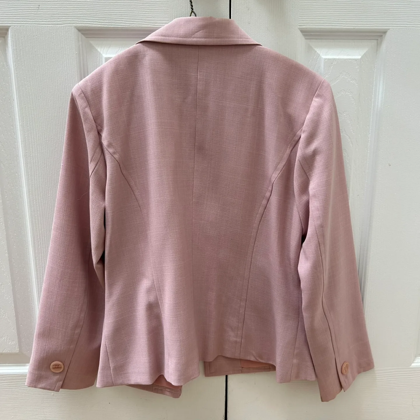 Pink Blazer and Skirt with Structured Shoulders, Size 6 image indicator(2)