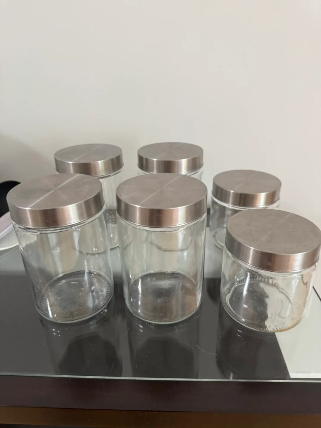 Glass Canister Jars with Lids thumbnail