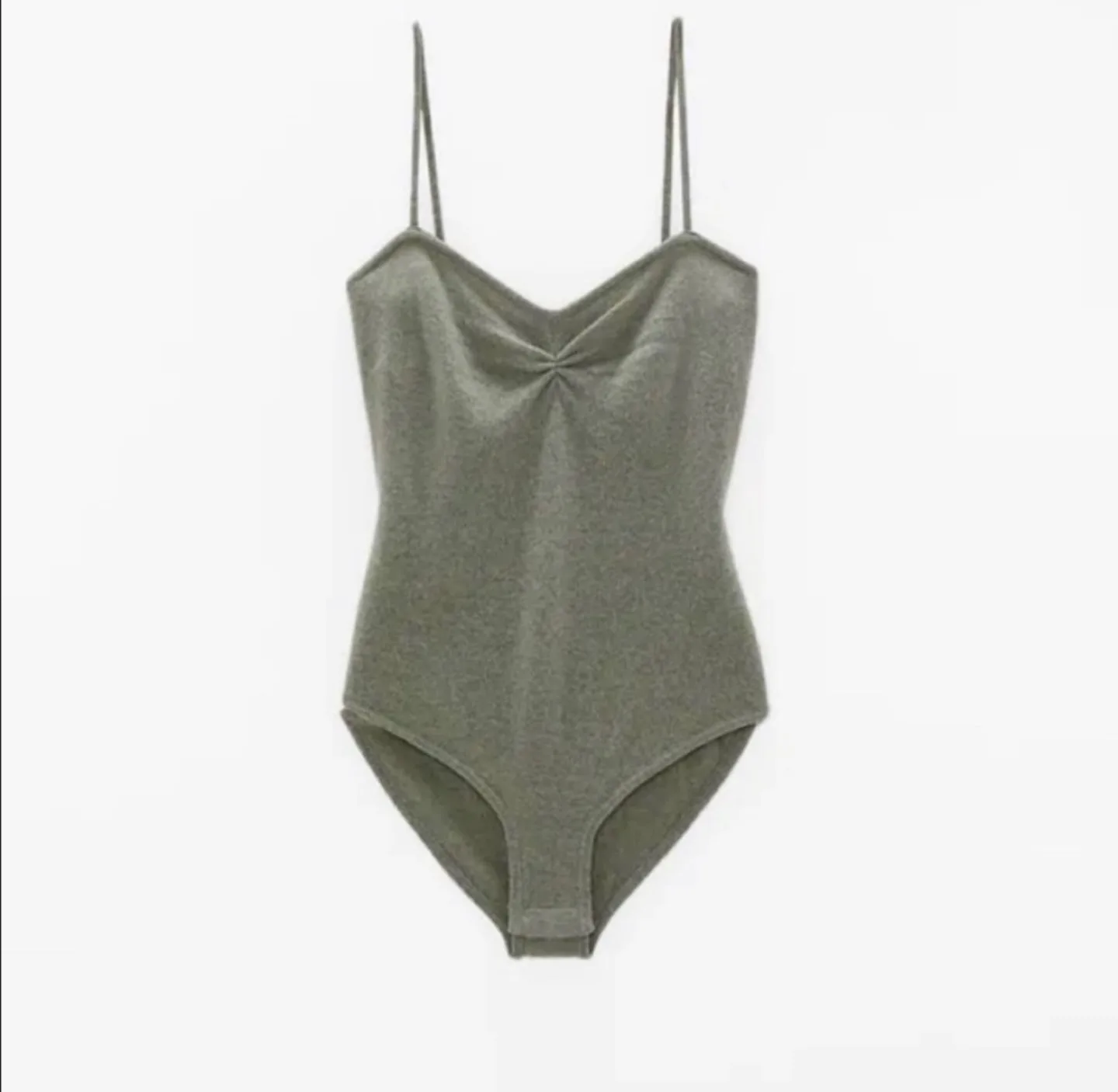 Zara! Body Suit with Thin Straps 100% cashmere! image indicator(3)