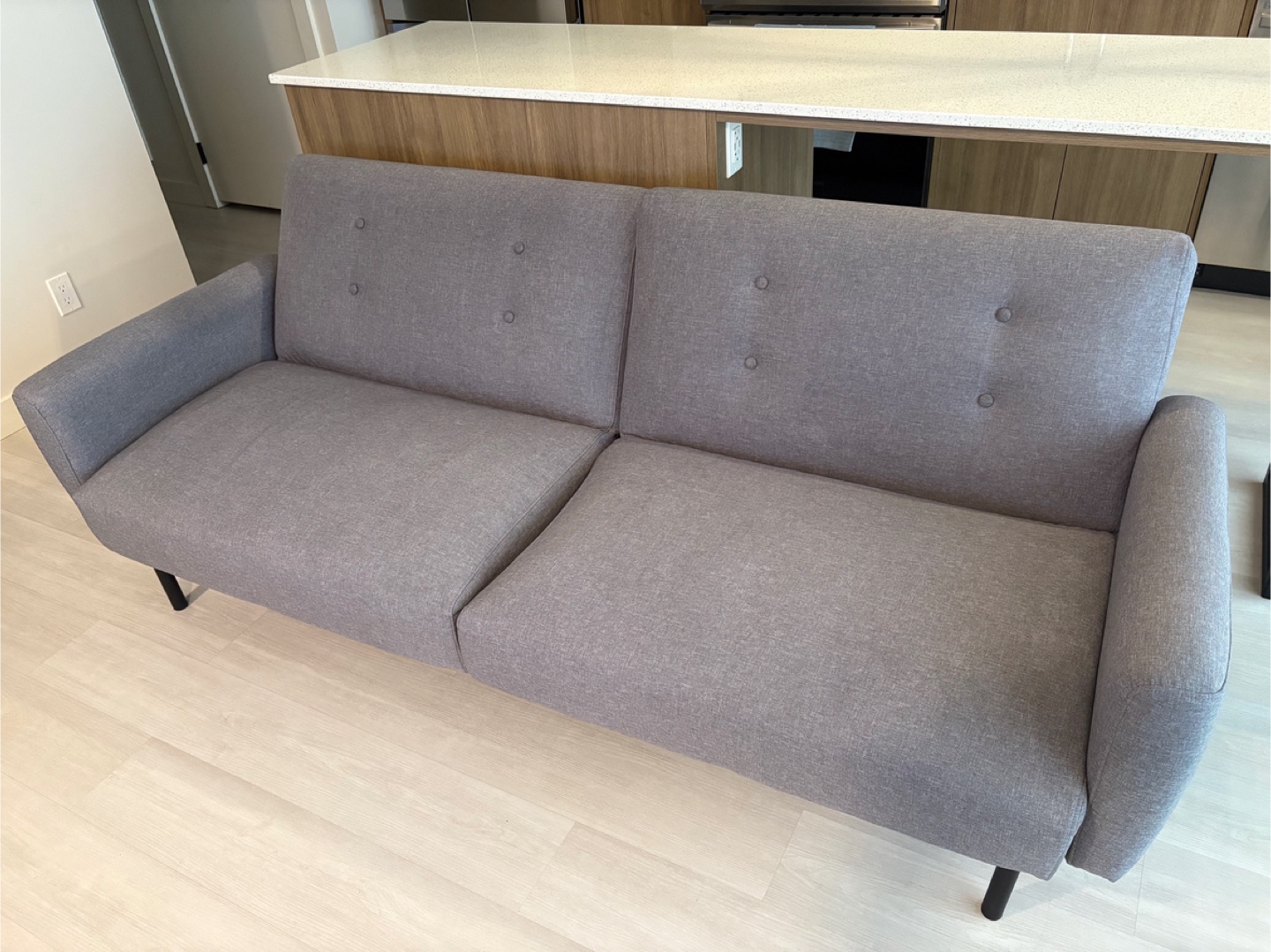 Grey sofa bed couch