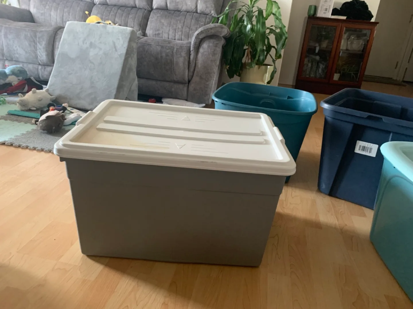Storage box with lid