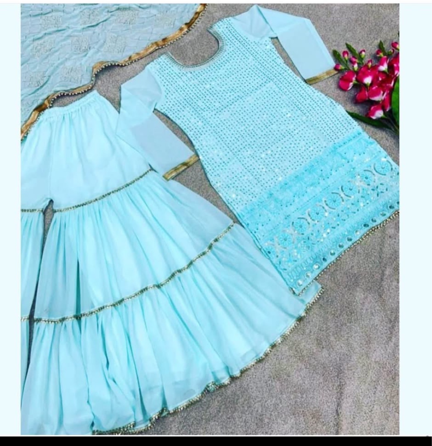 Light Blue 3 Piece Outfit