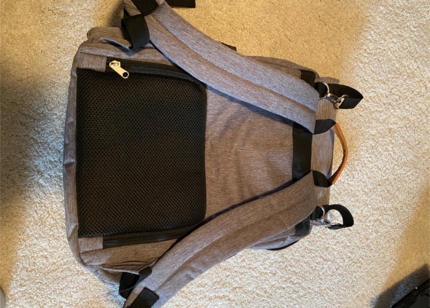 Gray and Brown Diaper Bag - photo 2