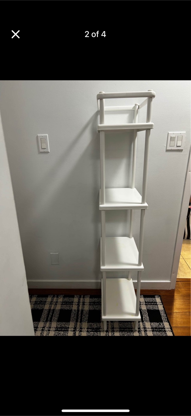 White Shelving Unit - photo 2