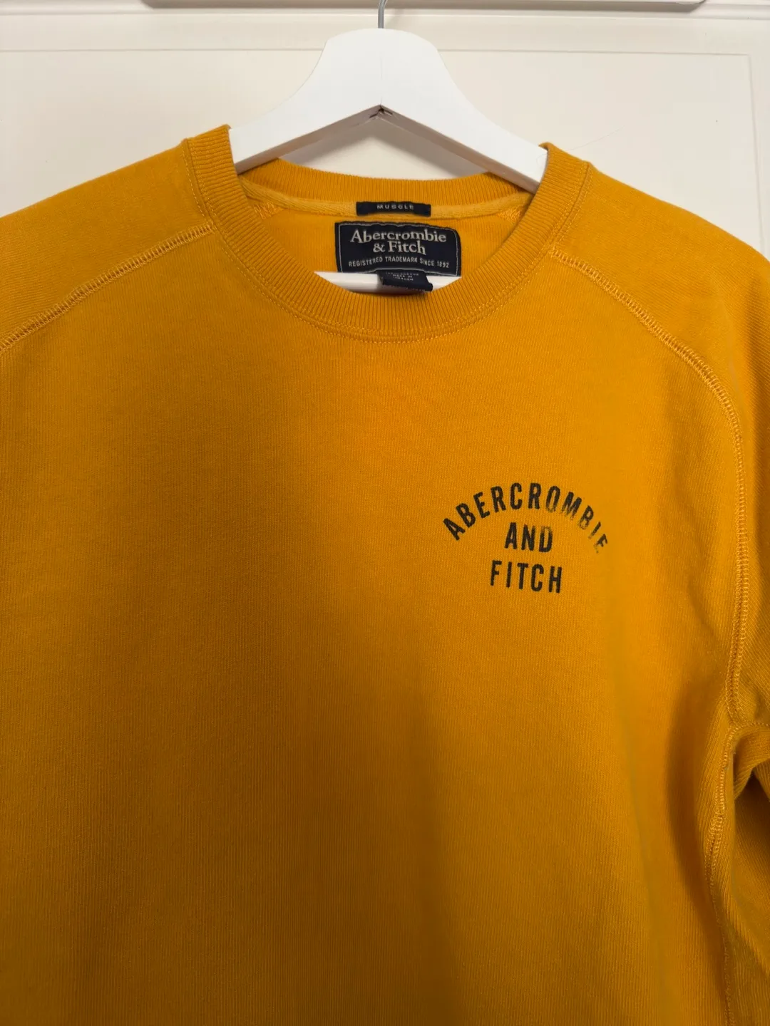 Abercrombie & Fitch Mustard Crew Neck Sweatshirt image indicator(2)
