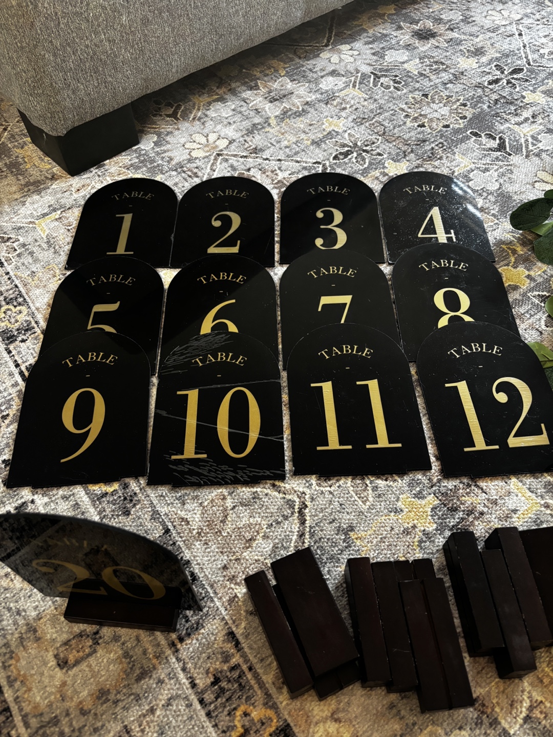 Table Numbers Set 1-12 - photo 3