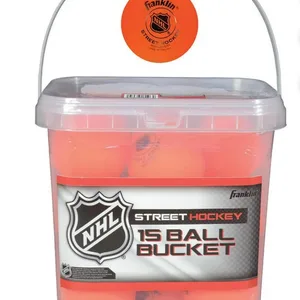 NHL High-Density Street Hockey Ball Bucket - 15-Pack