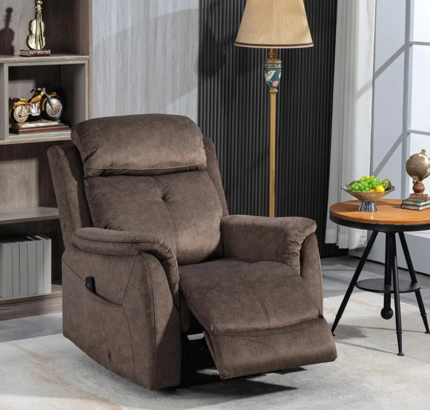 MANUAL RECLINER CHAIR W. VIBRATION MASSAGE thumbnail
