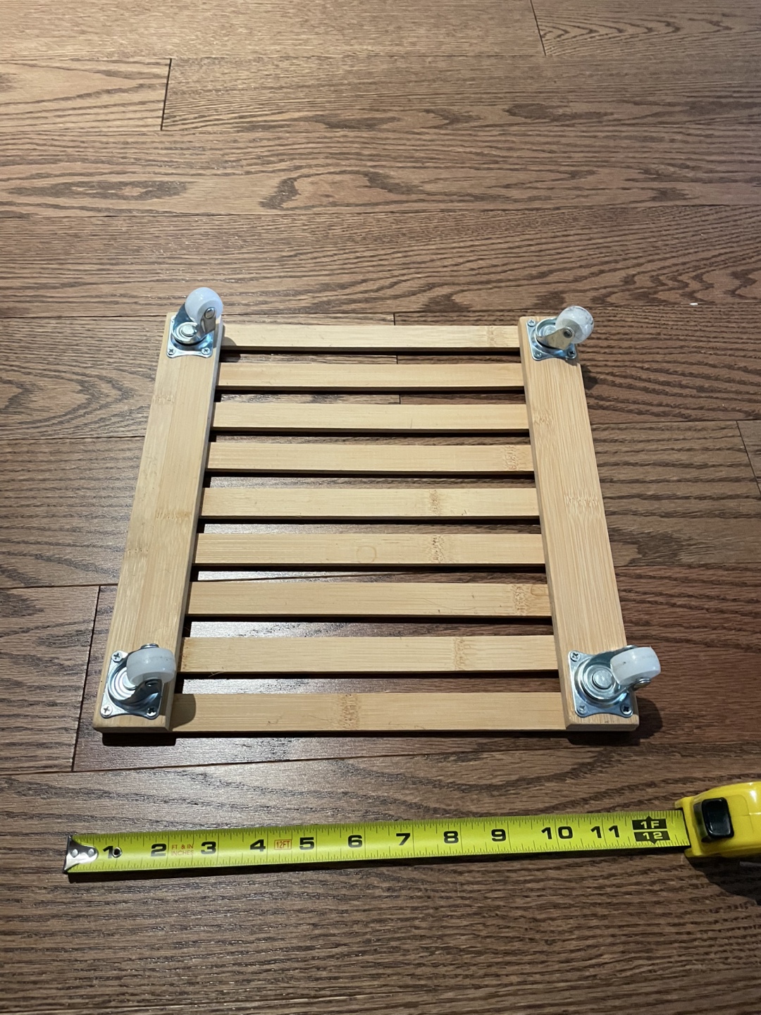 Wooden Plant Stand with Wheels - photo 3