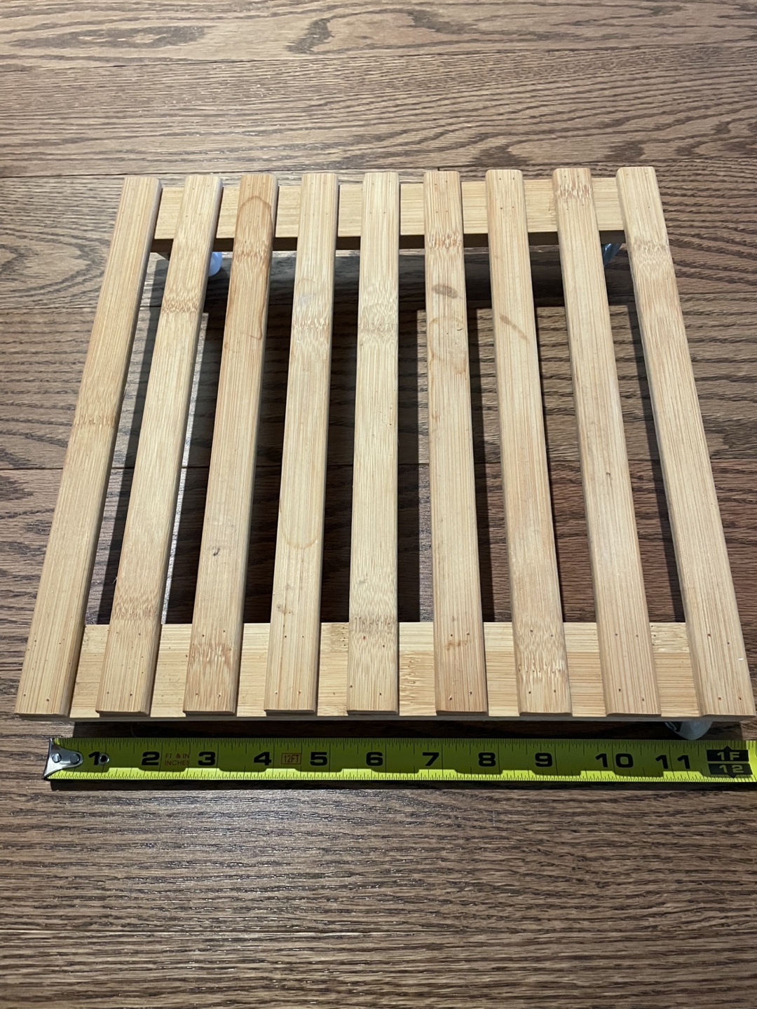 Wooden Plant Stand with Wheels - photo 2