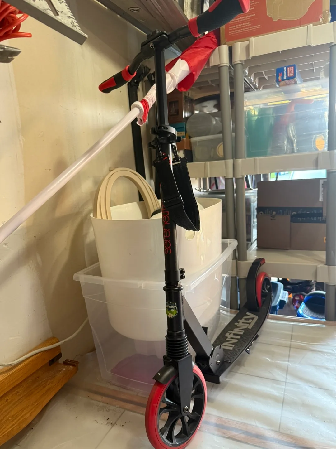 Serene life foldable scooter (Trinity model) used x2 in a garage image indicator(2)