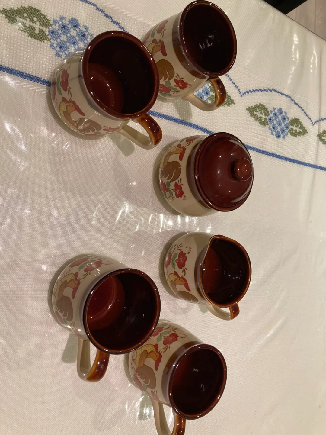 Vintage Rooster Ceramic Set thumbnail