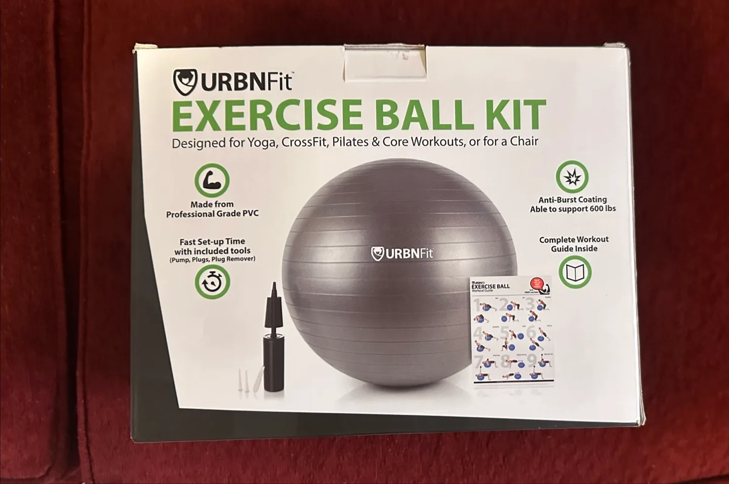 URBNFit Exercise Ball Kit thumbnail