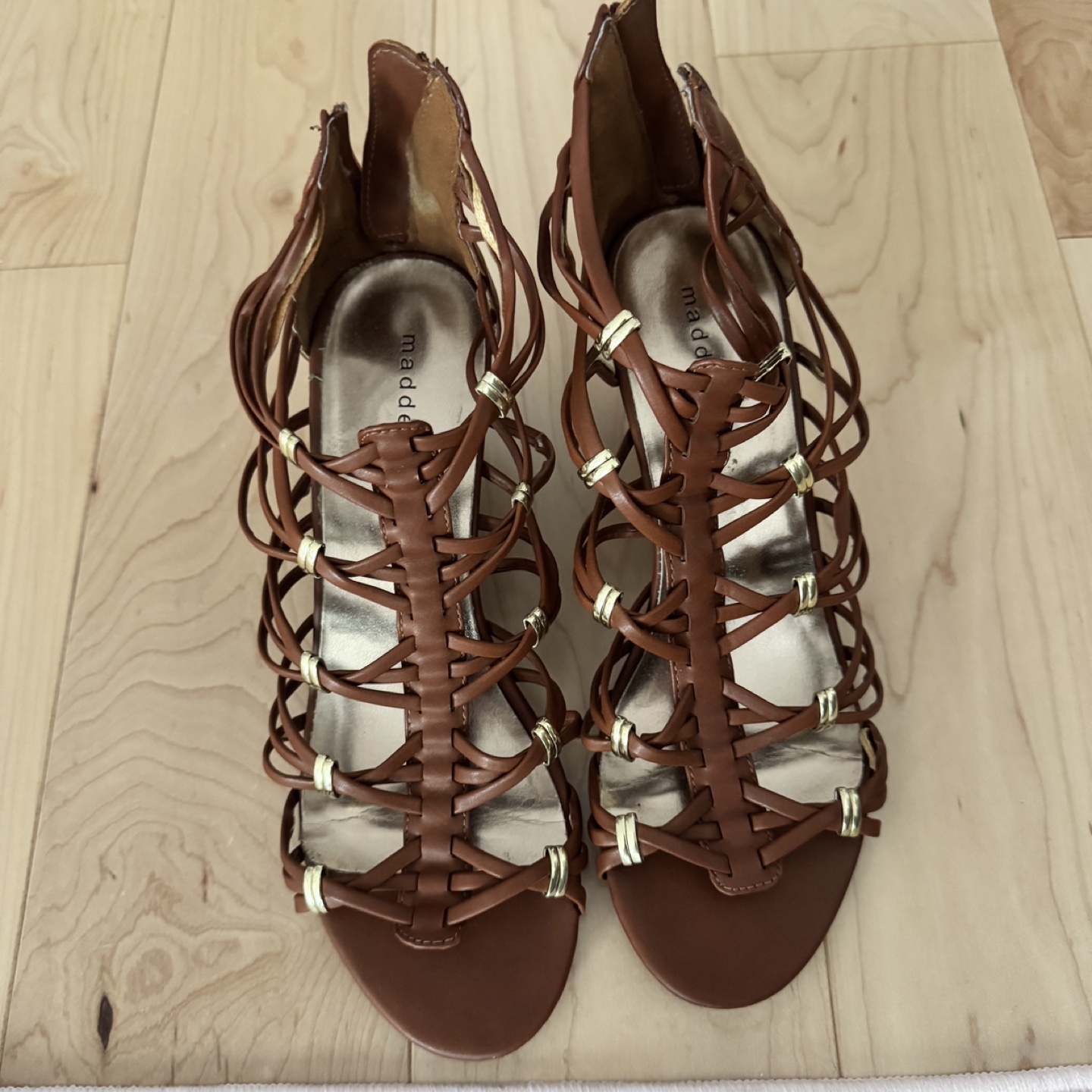 Brown Strappy Wedge Sandals - photo 5