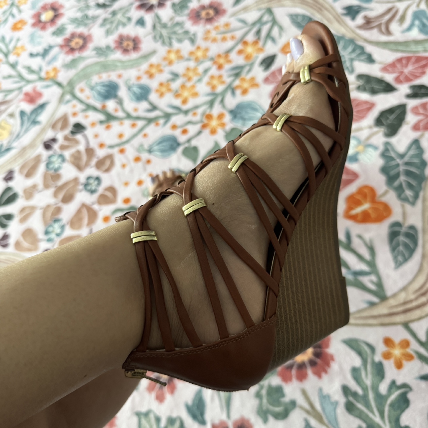 Brown Strappy Wedge Sandals - photo 3