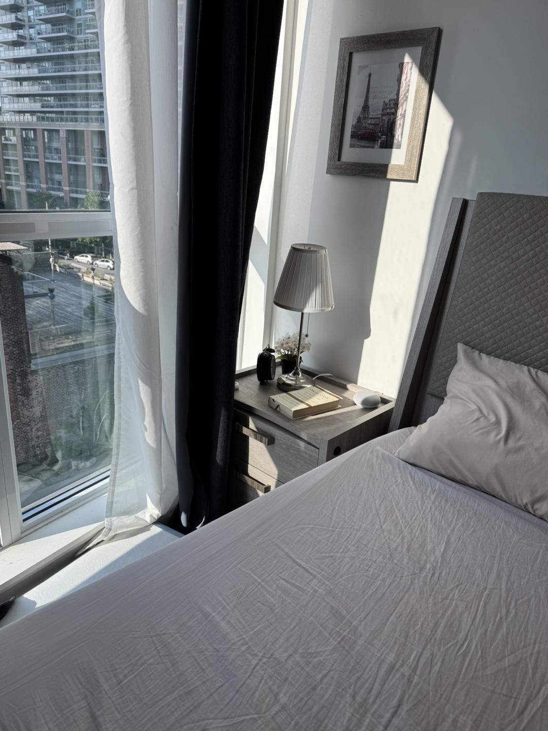 Queen Bedframe, mattress and nightstand - photo 3