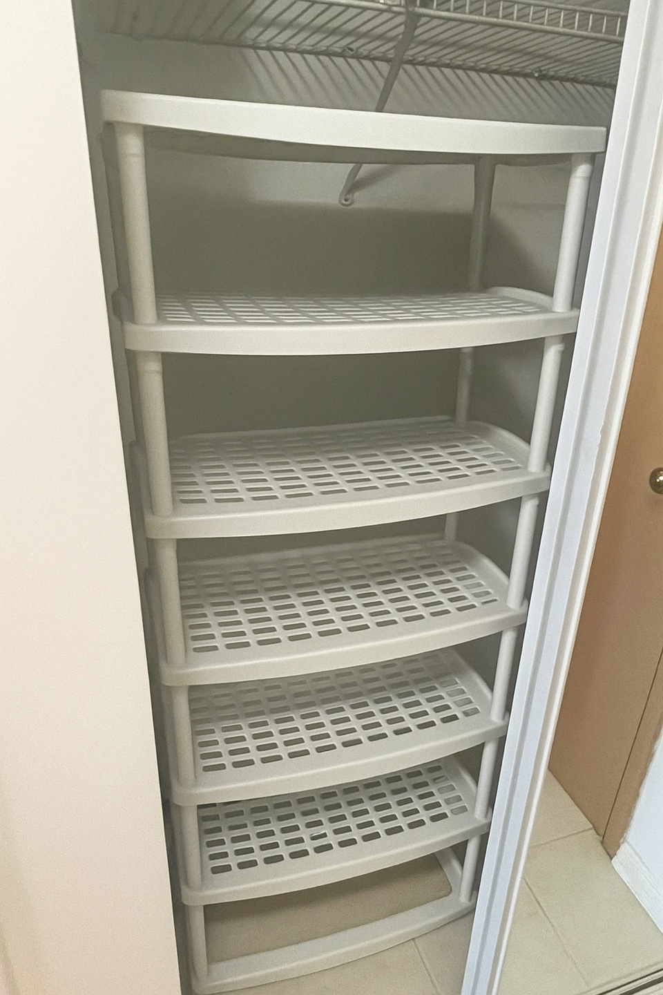 Plastic 6-Tier Shoe & Storage Rack – $20